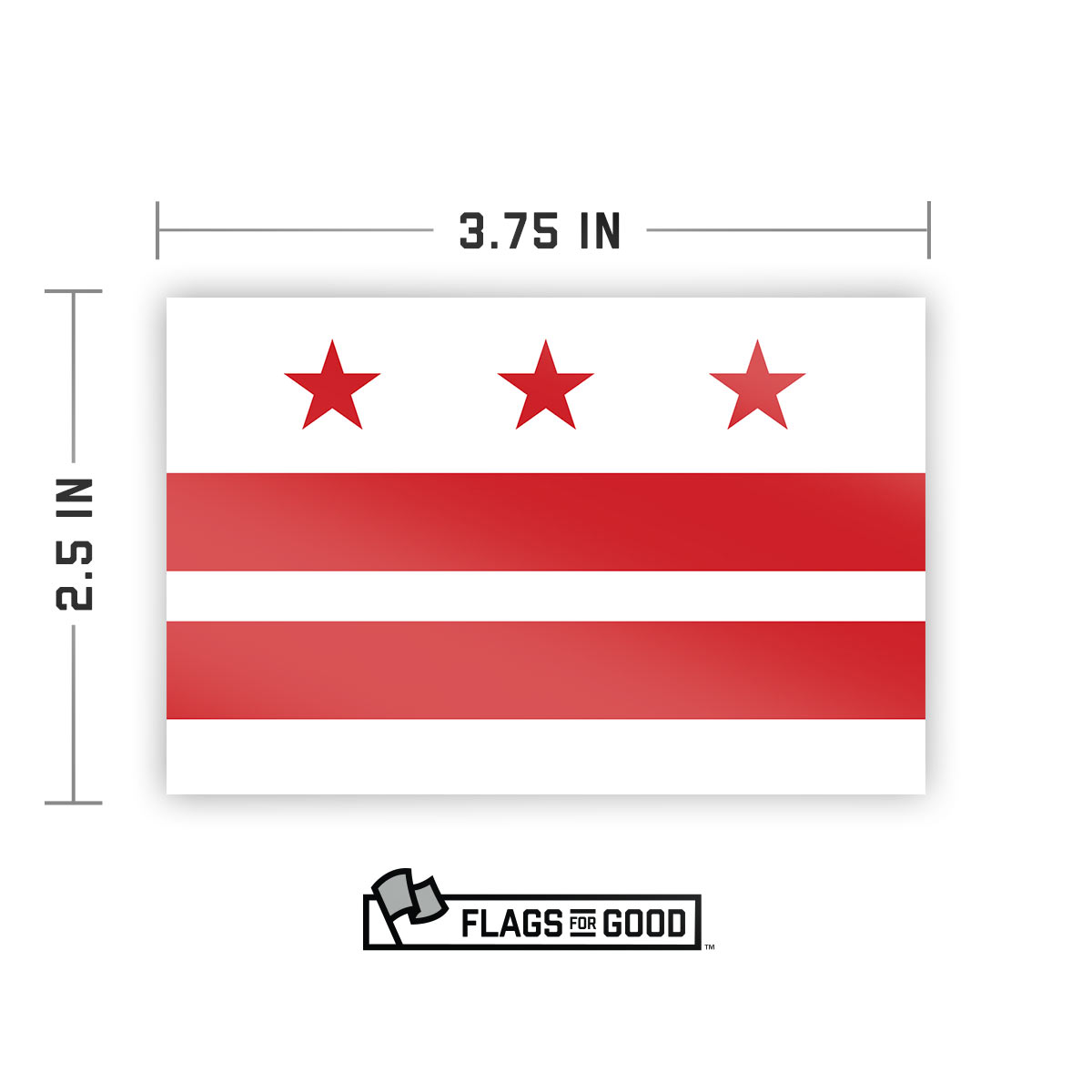 Washington DC Flag Sticker