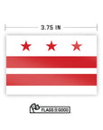 Washington DC Flag Sticker