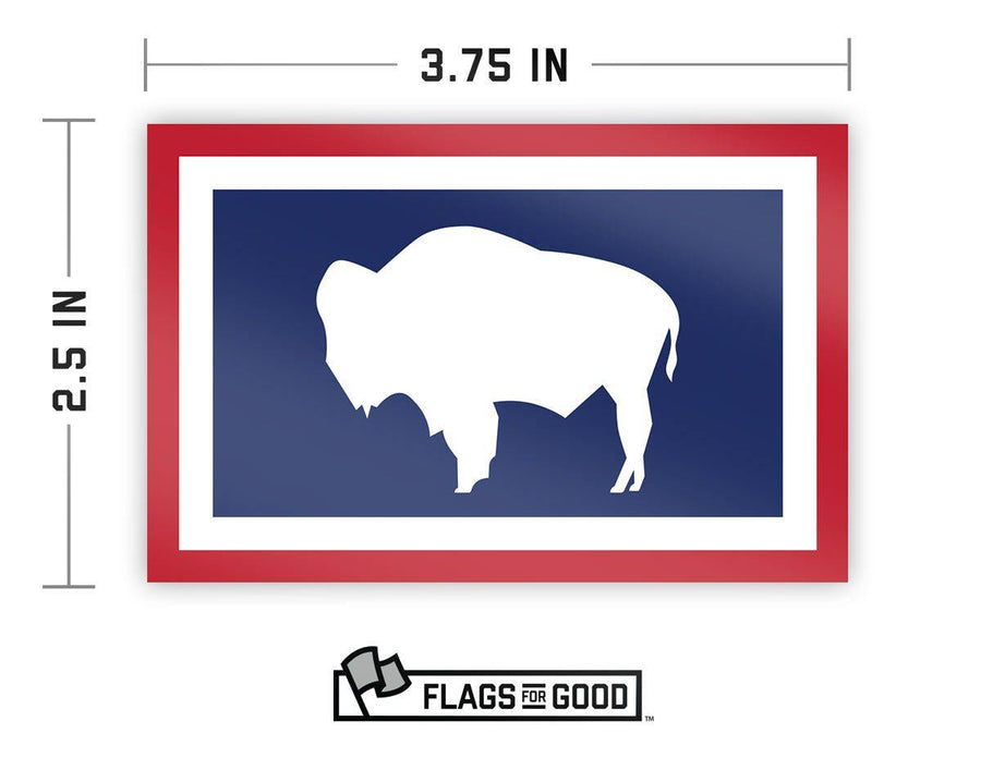Wyoming Flag Sticker - Flags For Good