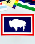 Wyoming Flag Sticker