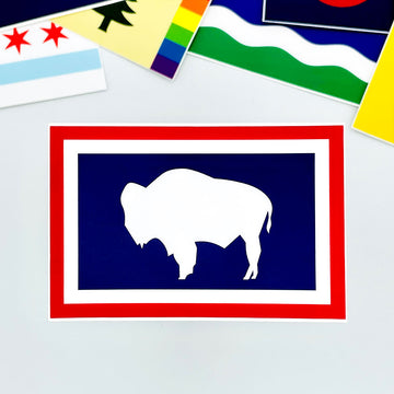 Wyoming Flag Sticker